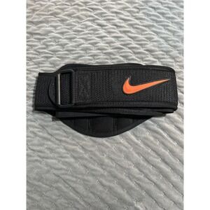 Nike‎ Weight Lifting Belt Black & Orange XL Workout Gym Fitness Training Support